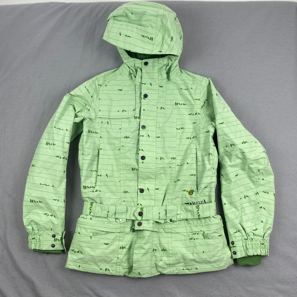 Burton Womens Jacket S Concert Birds On A Wire Hooded Snow ski belted